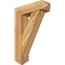 Ekena Millwork Traditional Arts and Crafts Rough Sawn Bracket w/ Offset Brace, Western Red Cedar, 8"W x 28"D x 40"H BKT0806X28X40TRA03RWR - alternate 1